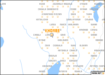 map of Khombe
