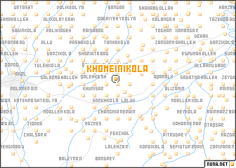 map of Khomeīnī Kolā