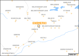 map of Khomenki