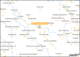 map of Khomgarān