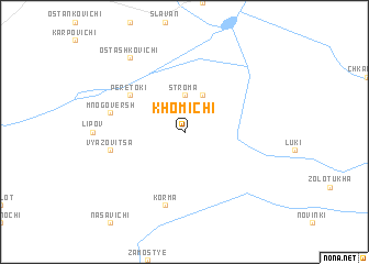 map of Khomichi