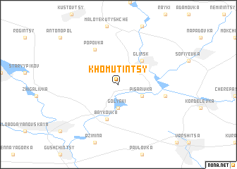 map of Khomutintsy