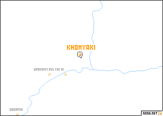 map of Khomyaki