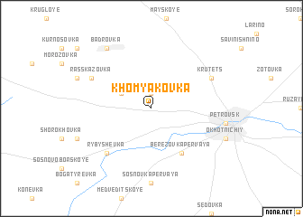 map of Khomyakovka