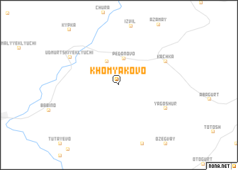 map of Khomyakovo