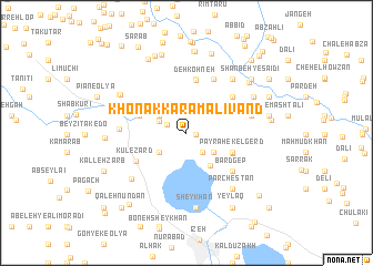 map of Khonak Karam ‘Alīvand