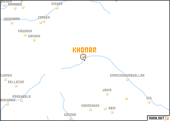 map of Khonār