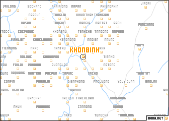 map of Khôn Binh