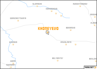map of Khoneyevo