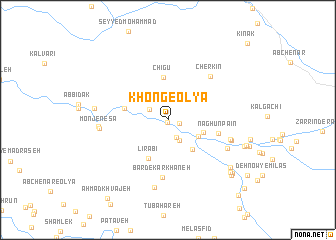 map of Khong-e ‘Olyā