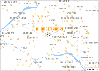map of Khong-e Ţāherī