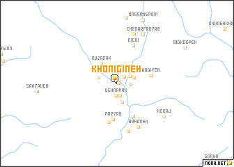 map of Khonī Gīneh