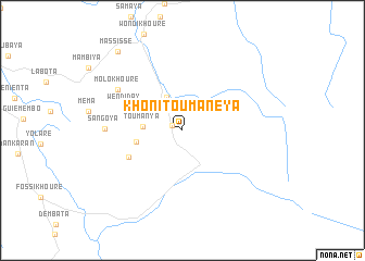 map of Khonitoumanéya