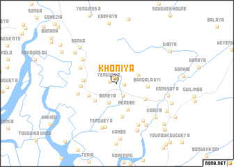 map of Khoniya