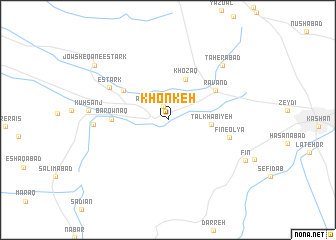map of Khonkeh