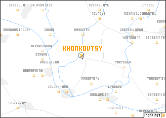 map of Khonʼkovtsy