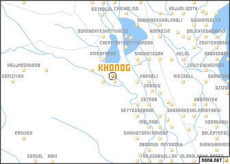 map of Khonog