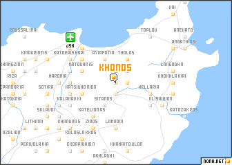 map of Khónos