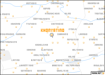 map of Khonyatino