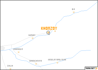 map of Khonzoy