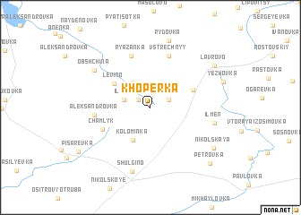 map of Khopërka