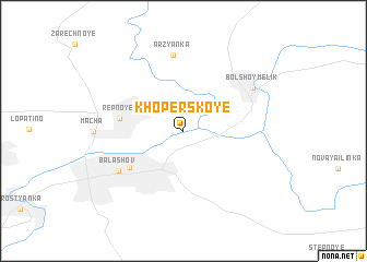 map of Khoperskoye