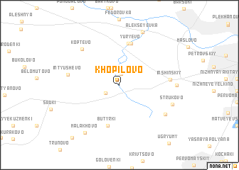 map of Khopilovo