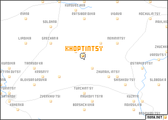 map of Khoptintsy