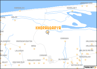 map of Khorad Daryā