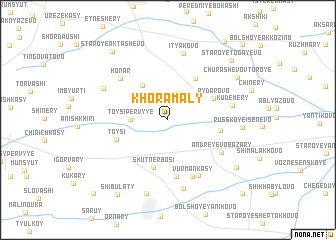 map of Khoramaly