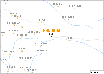 map of Khoranj