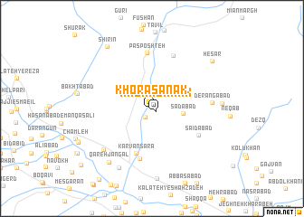 map of Khorāsānak