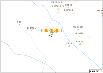 map of Khorāsānī