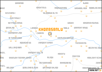 map of Khorāsānlū