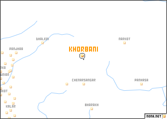 map of Khorbāni
