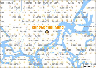 map of Khorda Chaudāna