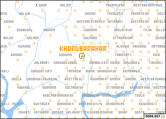 map of Khord Barāhār