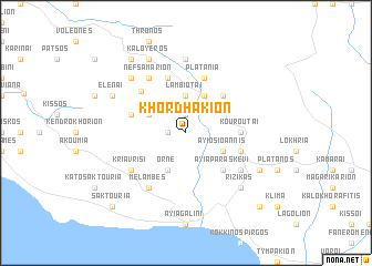 map of Khordhákion