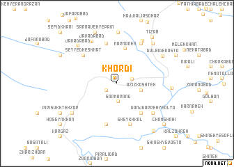 map of Khordī