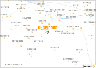 map of Khorinovo