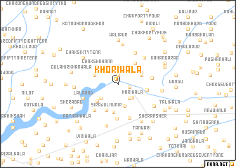 map of Khoriwāla