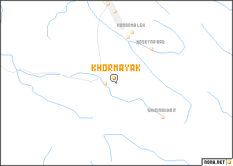 map of Khormāyak