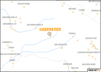 map of Khormenān