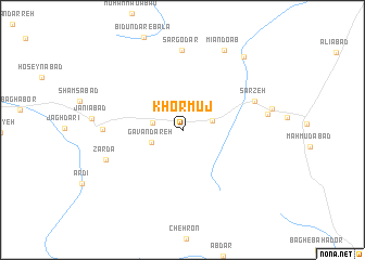 map of Khormūj