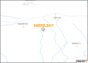 map of Khorol\