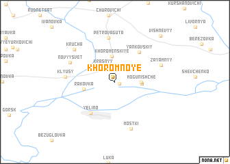 map of Khoromnoye