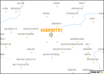 map of Khoromtsy