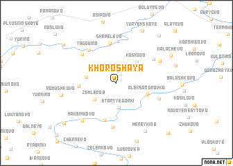 map of Khoroshaya