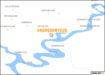 map of Khoroshayevo