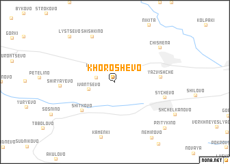 map of Khoroshëvo